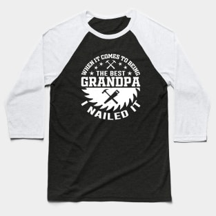 Wood Worker Grandpa Baseball T-Shirt